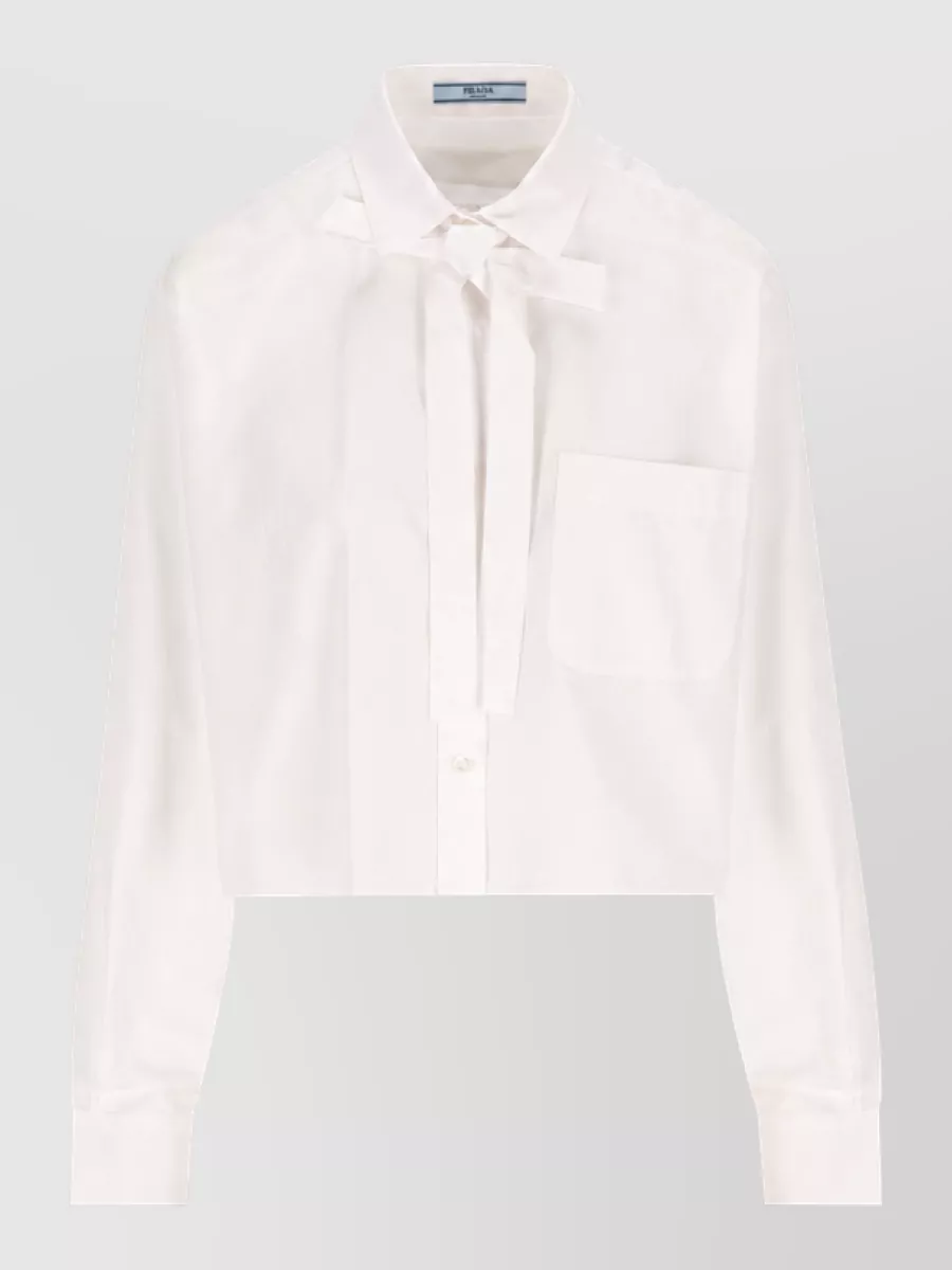 Prada Cotton cropped shirt