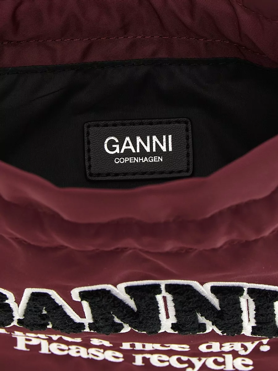 Ganni Na Recycled Polyamide Bucket Bag