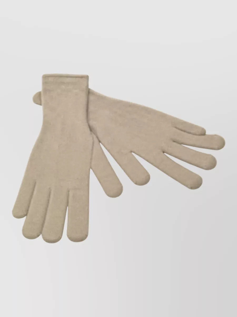 Dolce&Gabbana Cashmere Ribbed Long Gloves