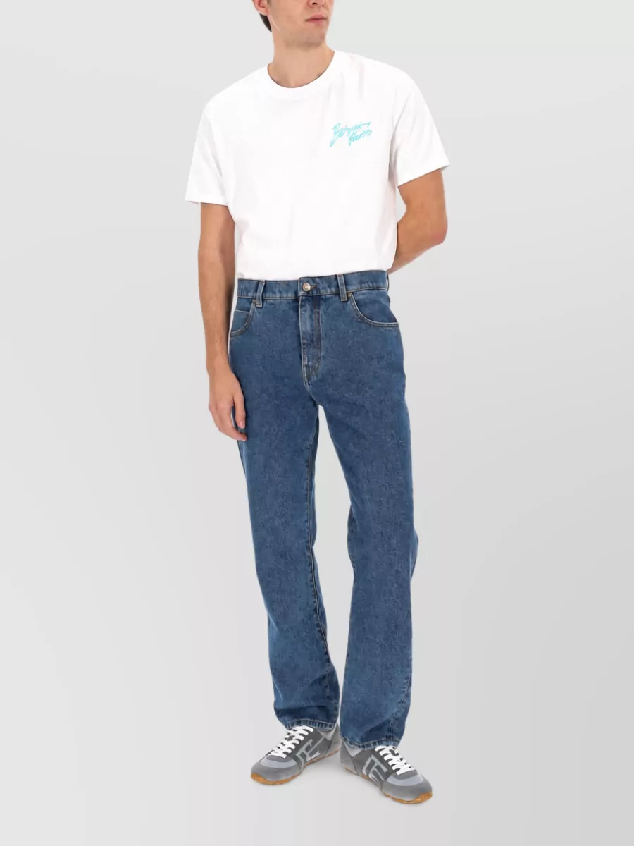 Balmain Straight-Leg Denim Jeans