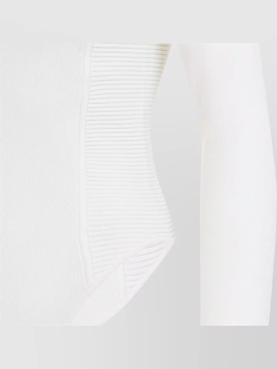 Elisabetta Franchi Fine-Knit Long-Sleeve Bodysuit