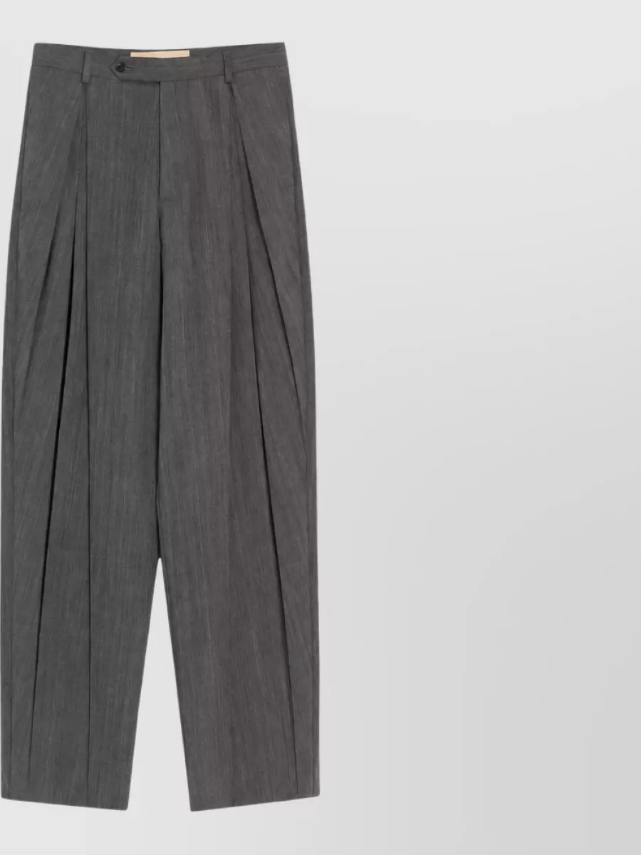 Valentino Pinstripe pleated tailored trousers