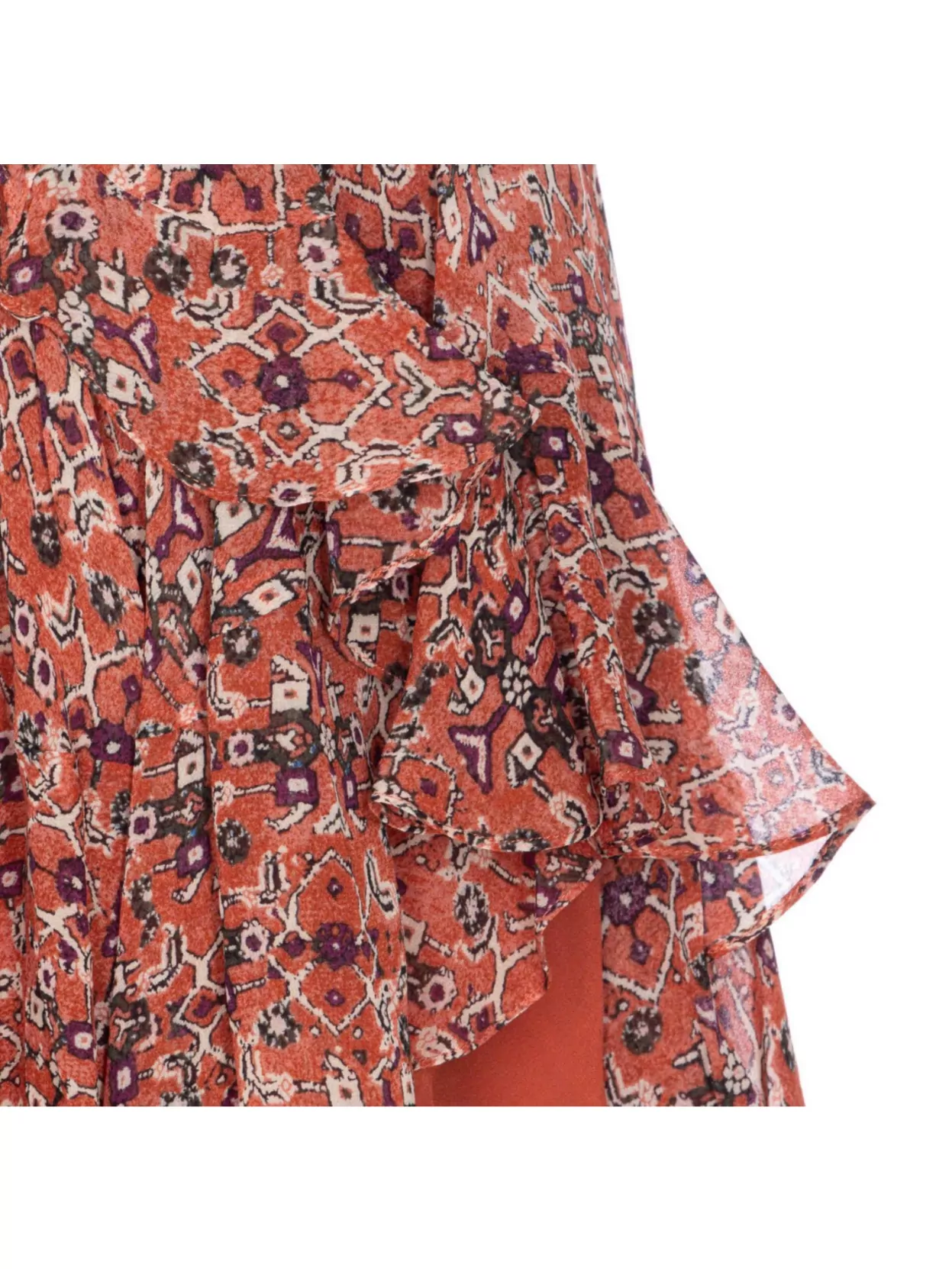 Isabel Marant Étoile Layered Ruffle Mini Skirt With Asymmetric Hem