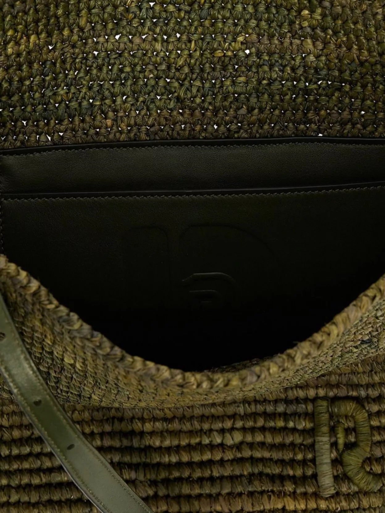 Rabanne Textured Weave Tote Bag With Dual Handles