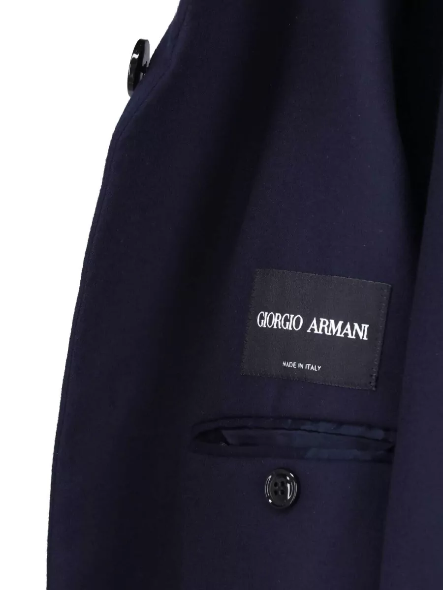 Giorgio Armani Virgin Wool Single Breasted Coat