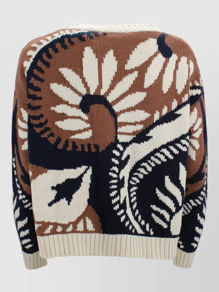 Weekend Max Mara Fine-Knit Oversized Long-Sleeve Sweatshirt