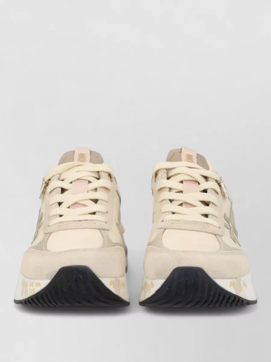Premiata leather low-top sneakers