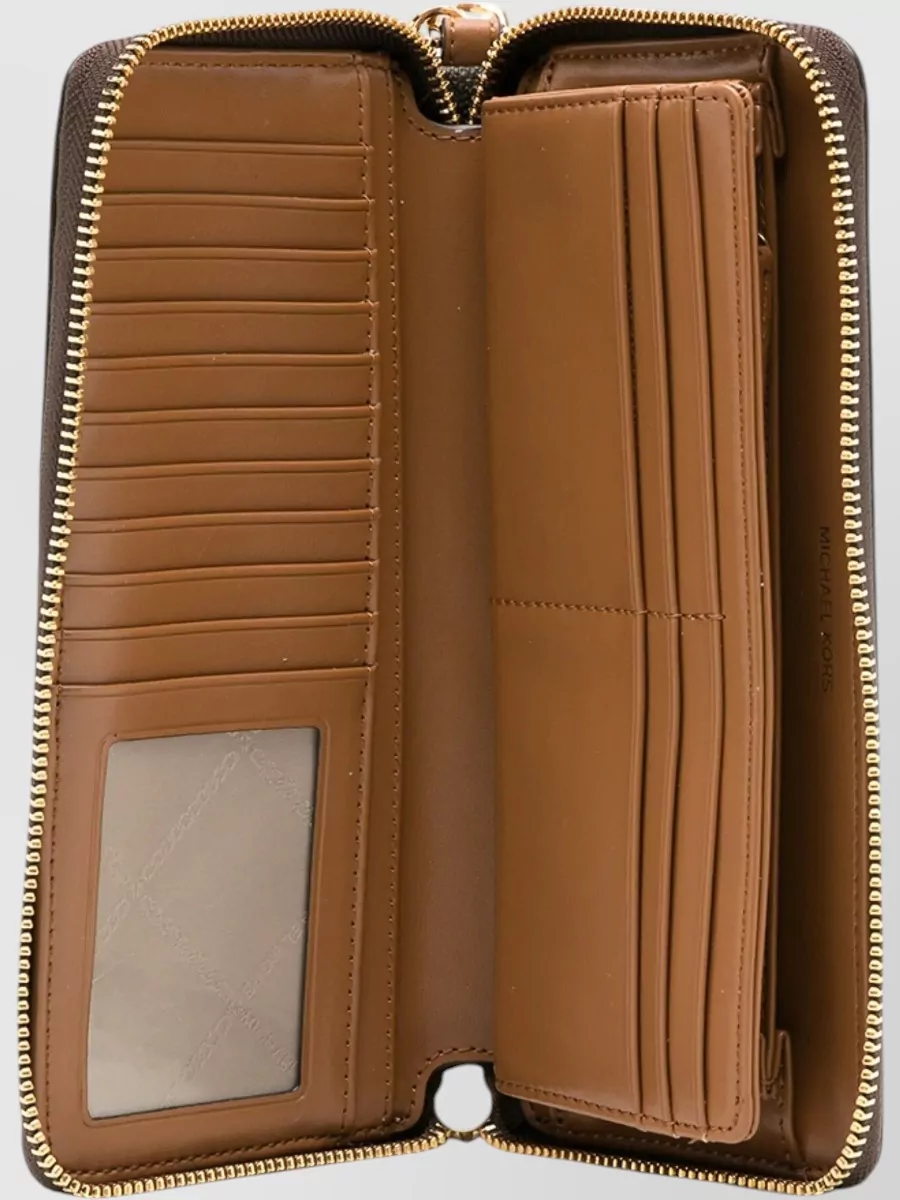 Michael Kors Travel Zip Continental Wallet Wrist Strap