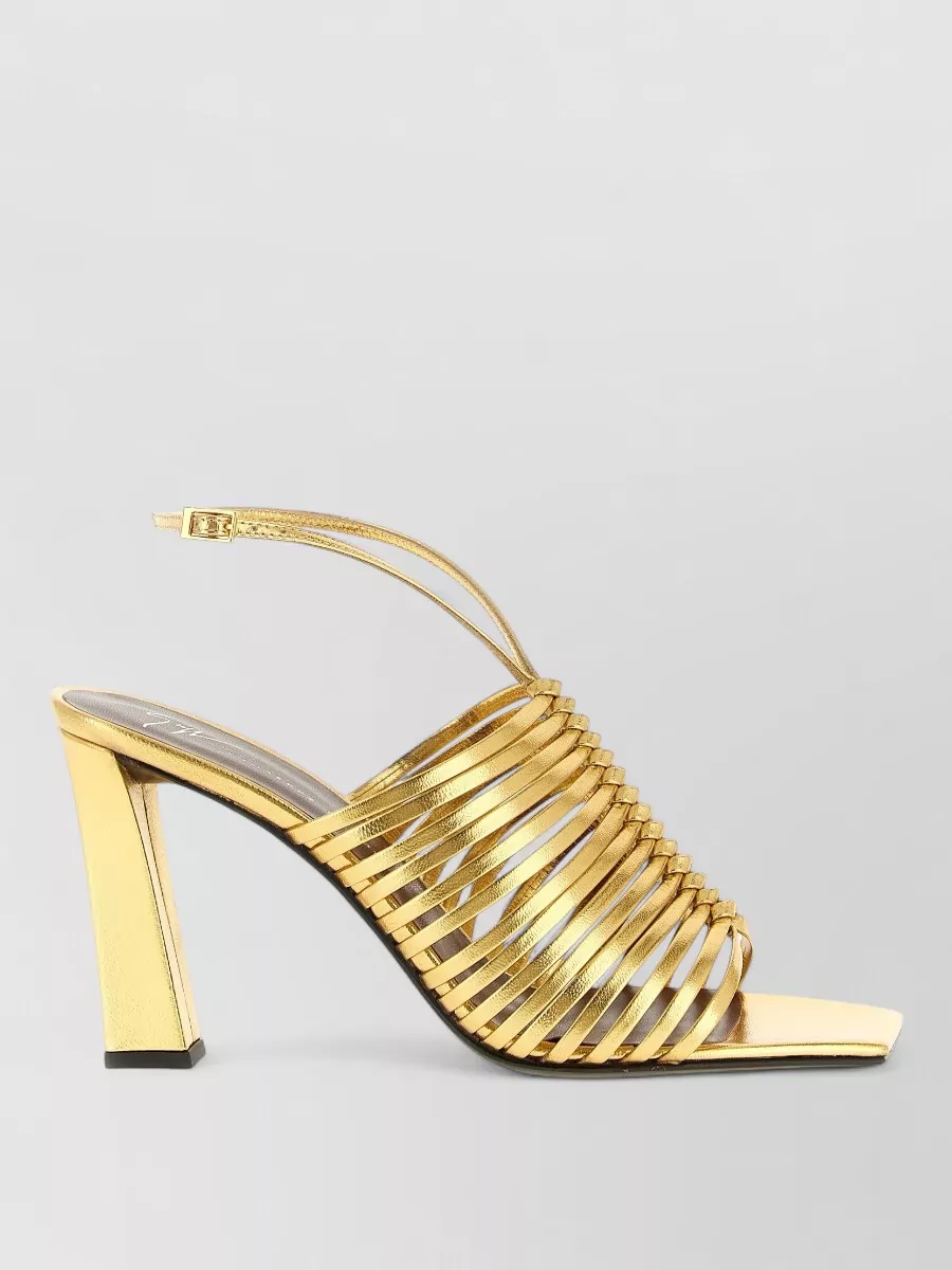 Giuseppe Zanotti Savoia Sandals Ankle Strap Open Square Toe