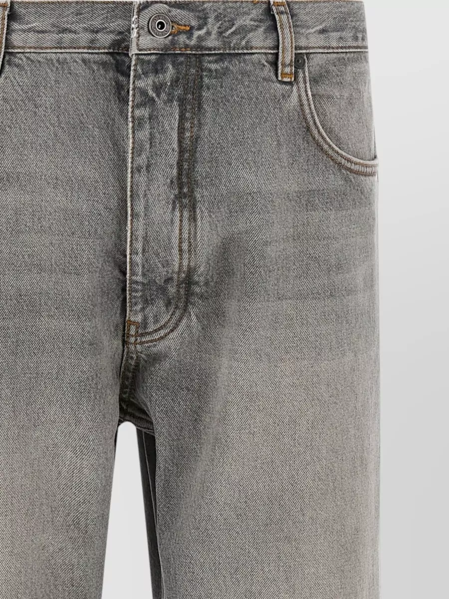 Off-White Denim Relaxed-Fit Straight-Leg Jeans