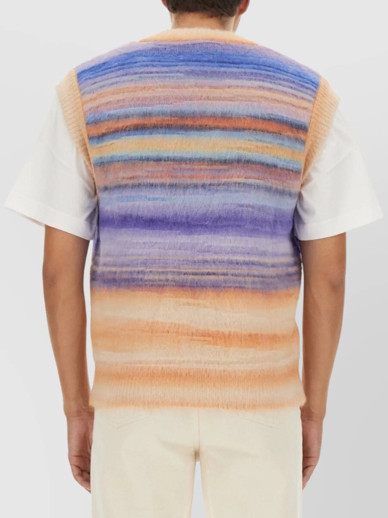 Missoni Striped Sleeveless Knit Vest