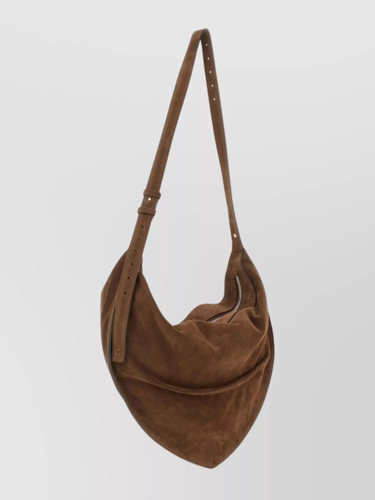 Federico Cina Beige Tortellino Draped Shoulder Bag In Brown
