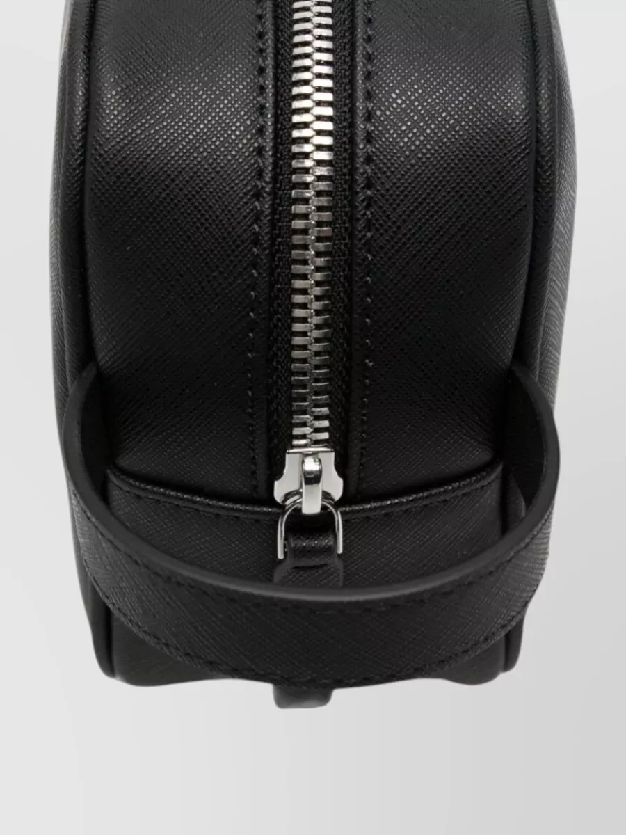Emporio Armani Crossgrain Logo Clutch Bag