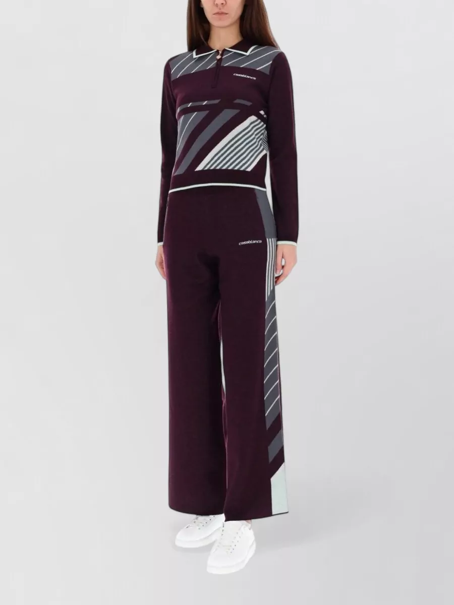 Casablanca merino wool polo shirt