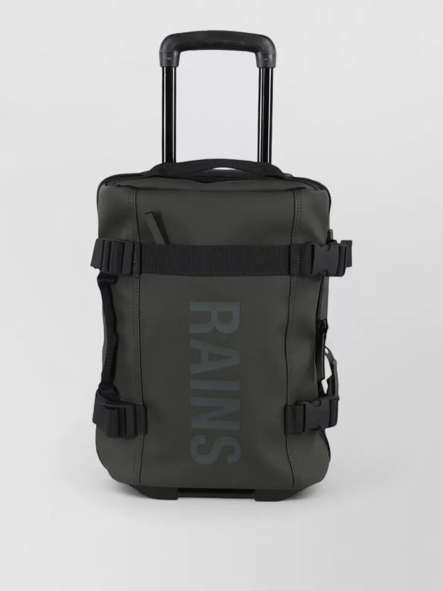 Rains Texel Cabin Trolley Bag Adjustable Straps In Gray