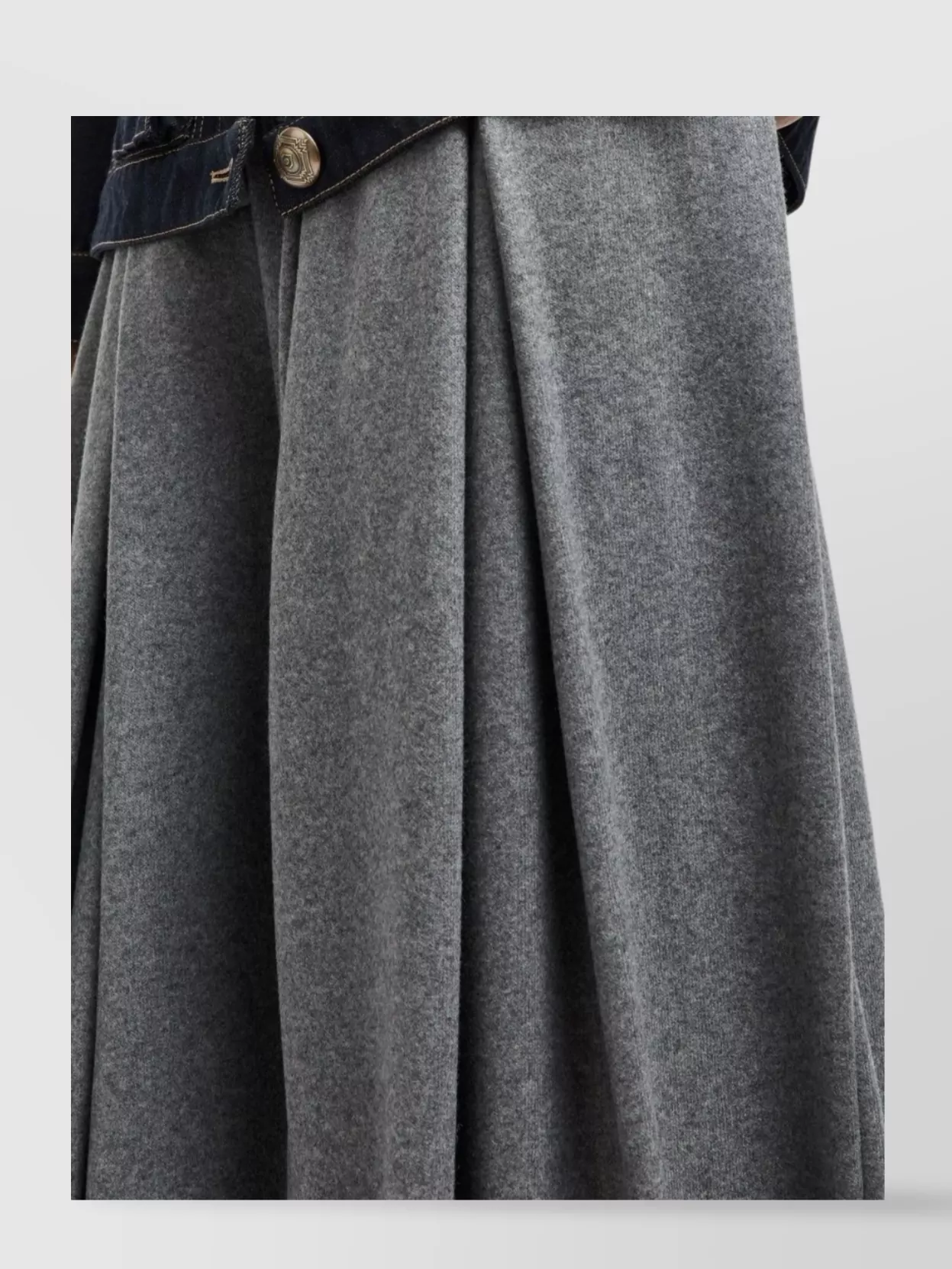 Giorgio Armani High Waist Full Length Wide Leg Trousers