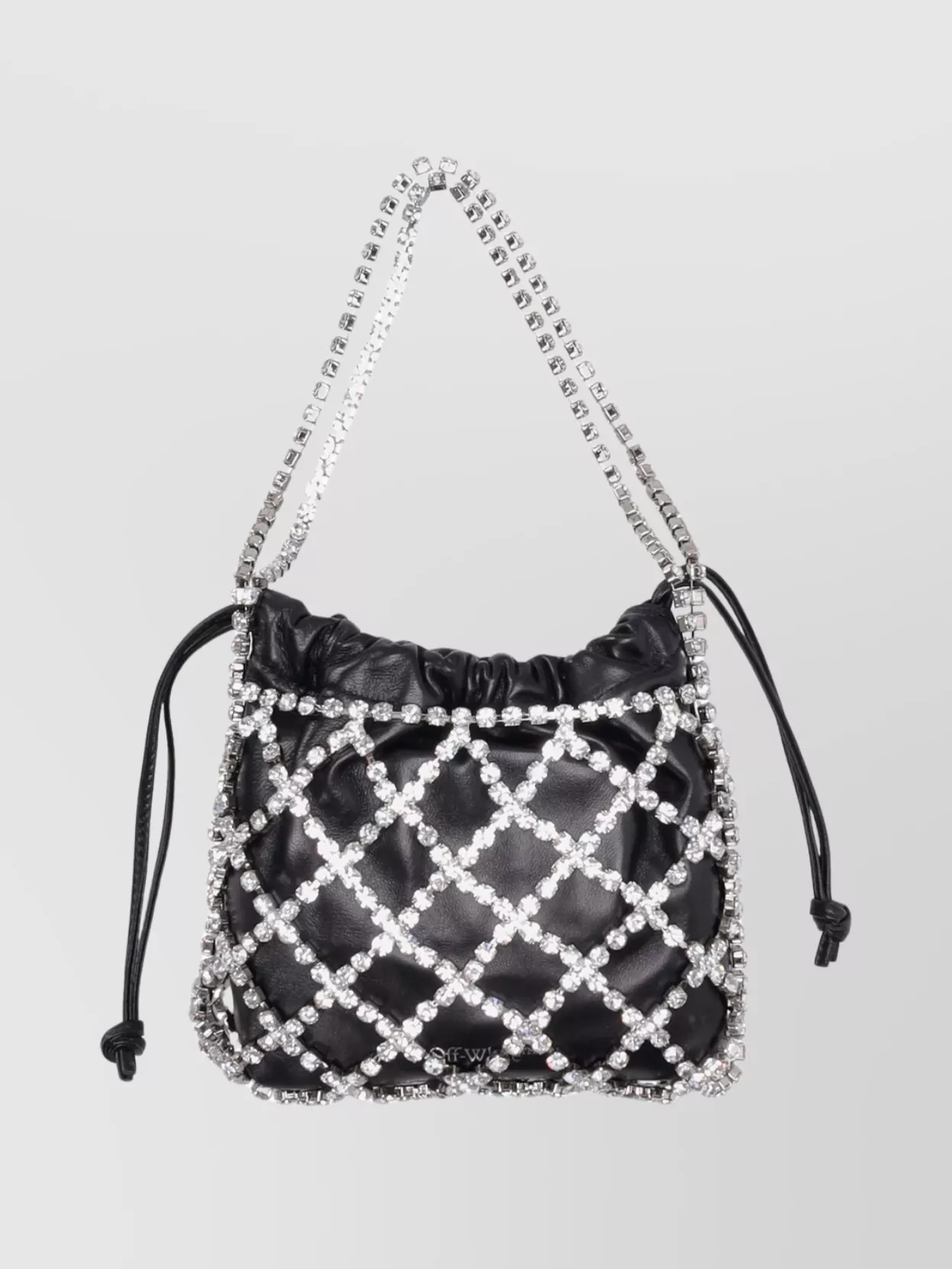 Off-white Dinner Shoulder Bag Chain Strap In Black