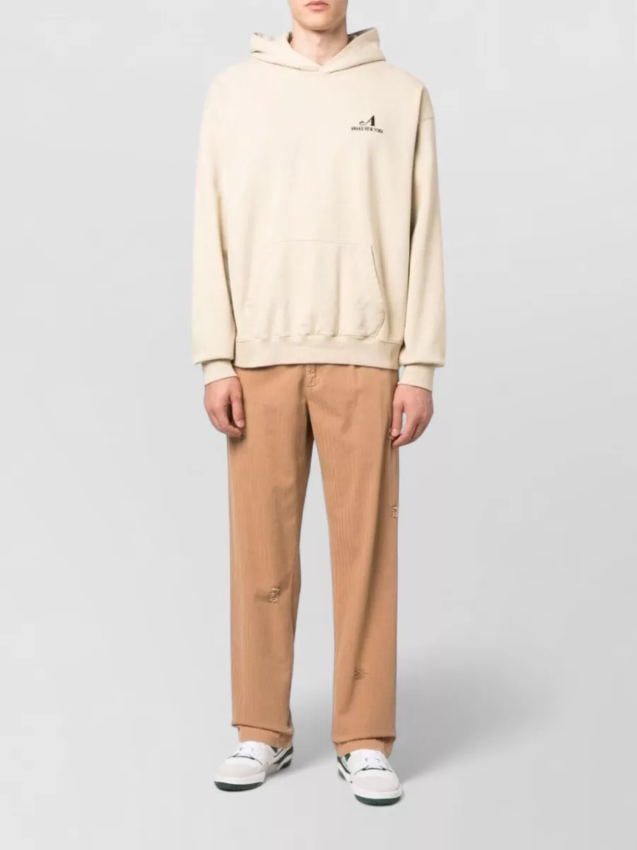 Awake Ny Embroidered Logo Cotton Hoodie