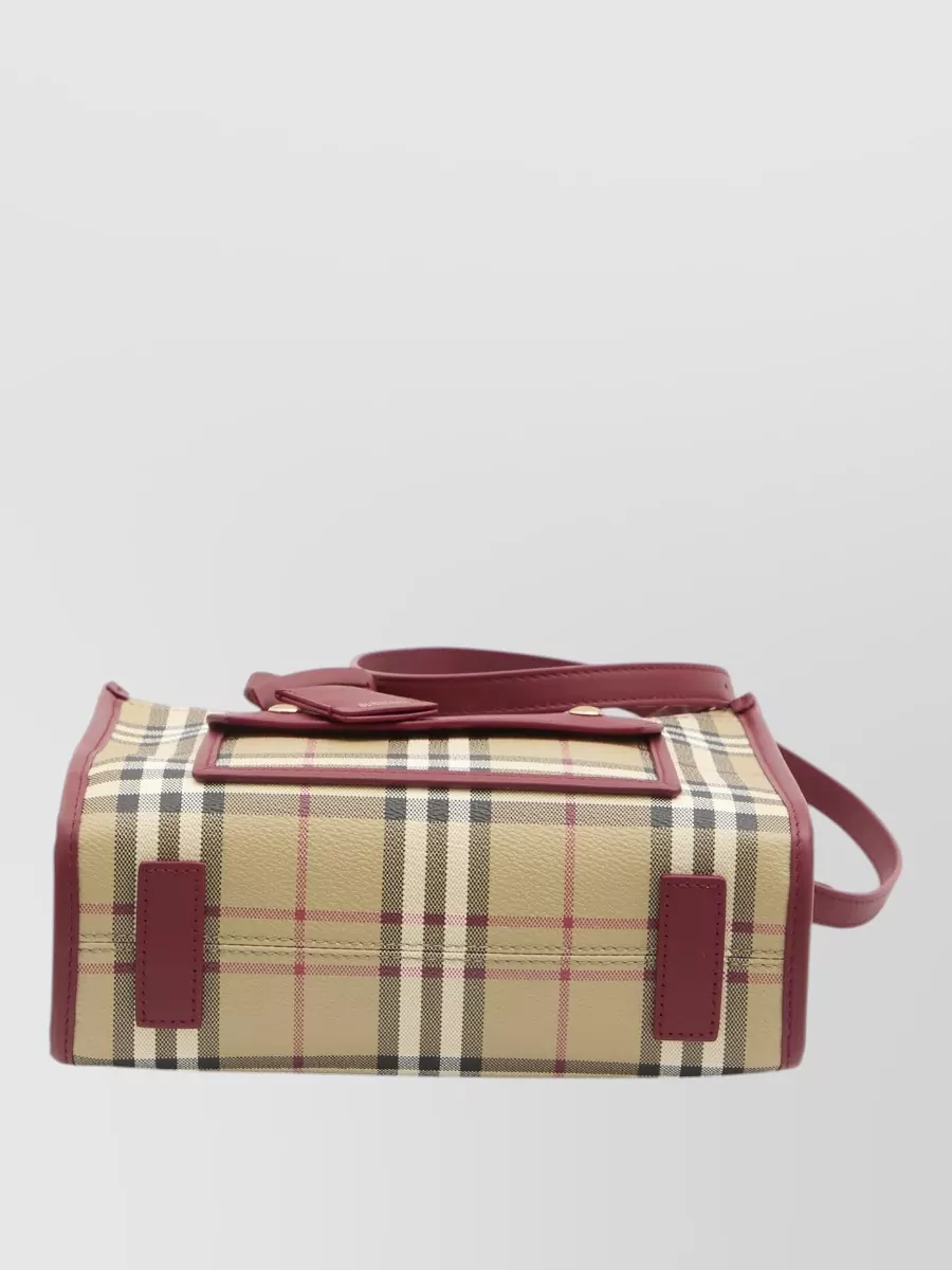 Burberry Freya Check Mini Tote Bag