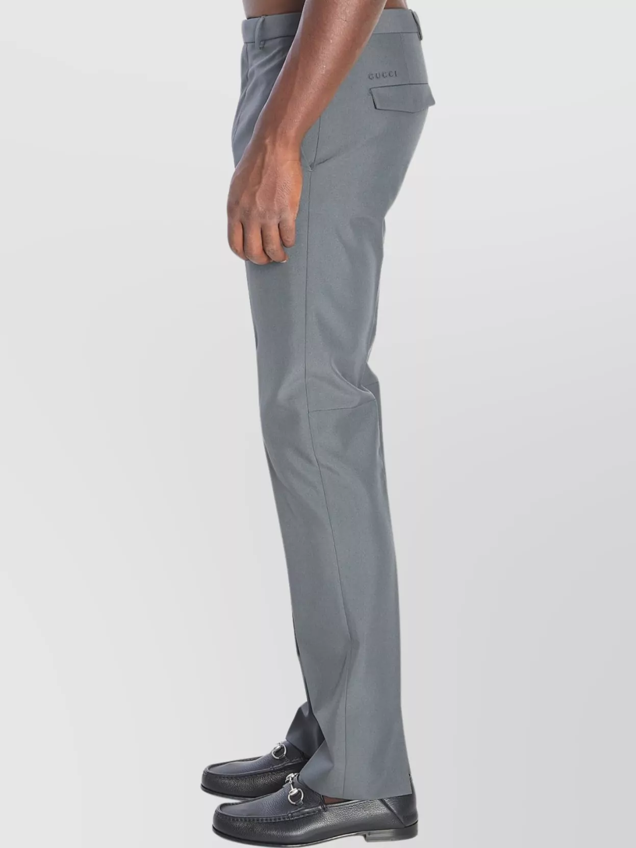 Gucci Technical Fabric Trousers Pleated Effect