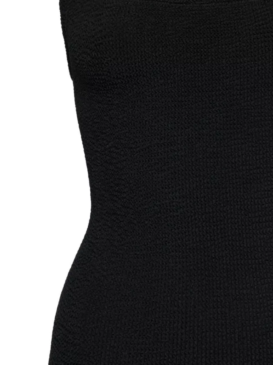 Hunza G Sleeveless Square-Neck Midi Dress