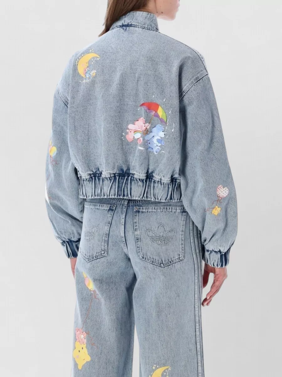 Adidas Originals Denim Relaxed-Fit Track Jacket