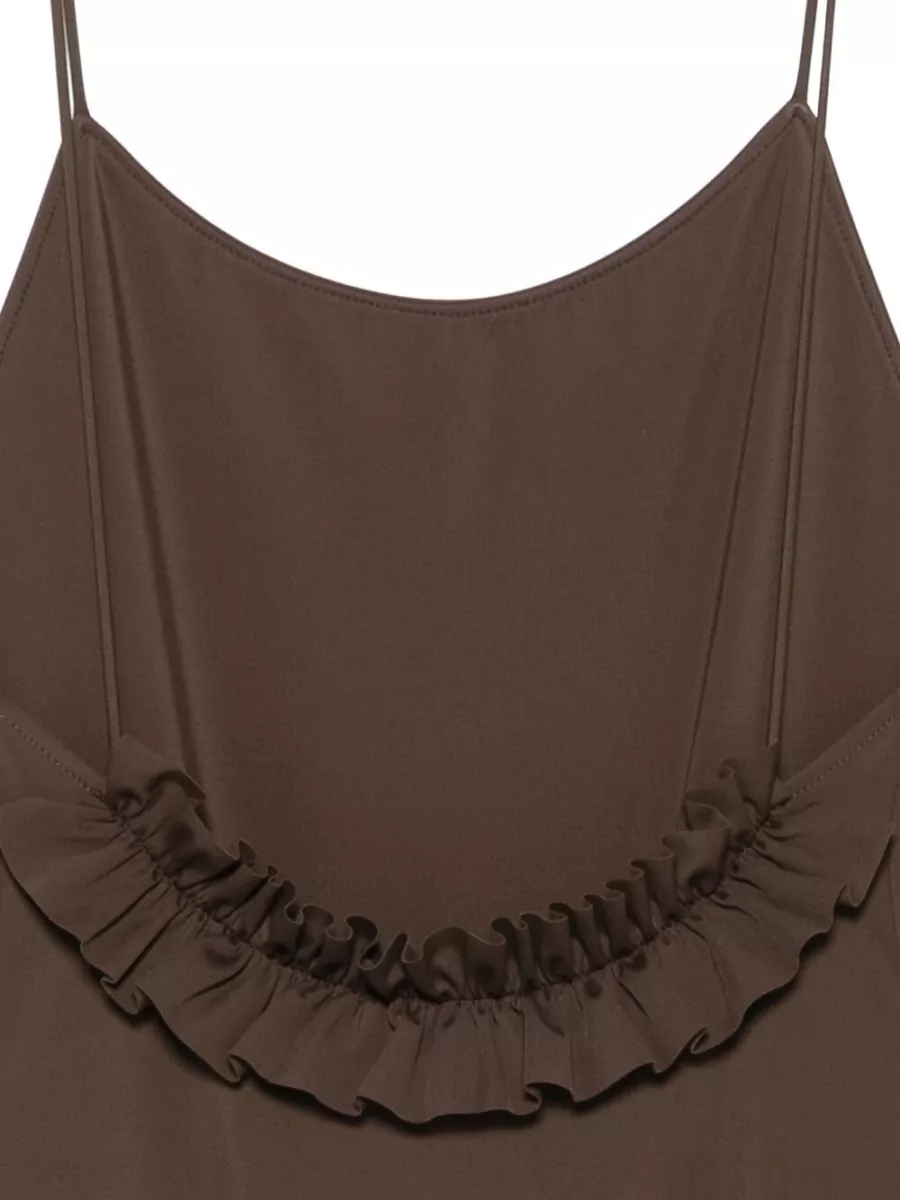 Jacquemus Ruffled One-Shoulder Swimsuit