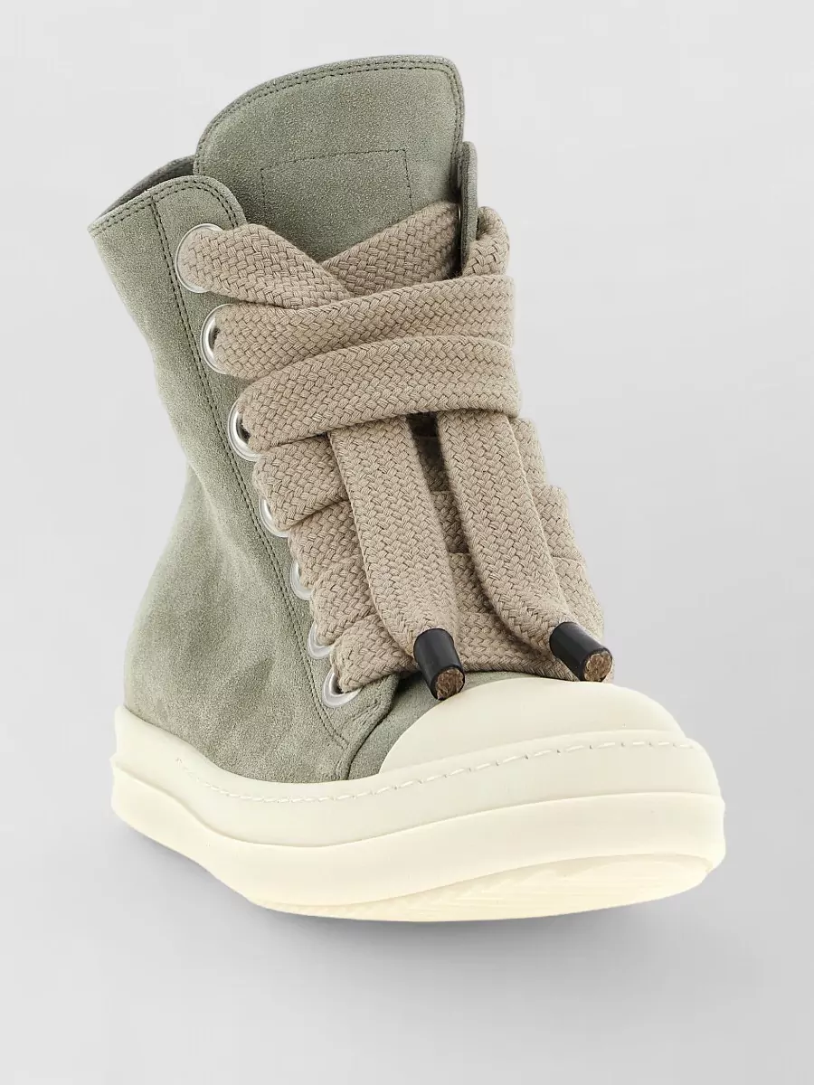 Rick Owens leather high-top sneakers