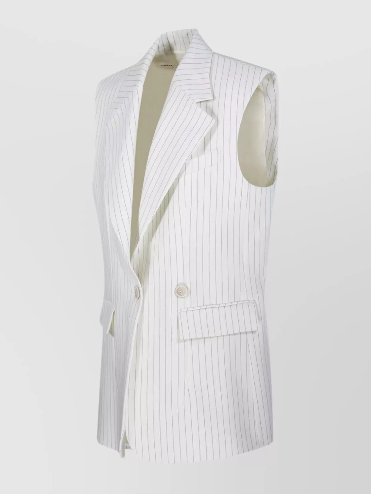 P.a.r.o.s.h Parosh Sleeveless Double-breasted Over Jacket