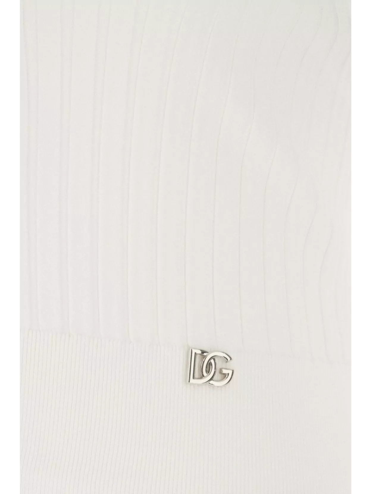 Dolce & Gabbana Ribbed Stretch Viscose Blend Cardigan With Long Sleeves
