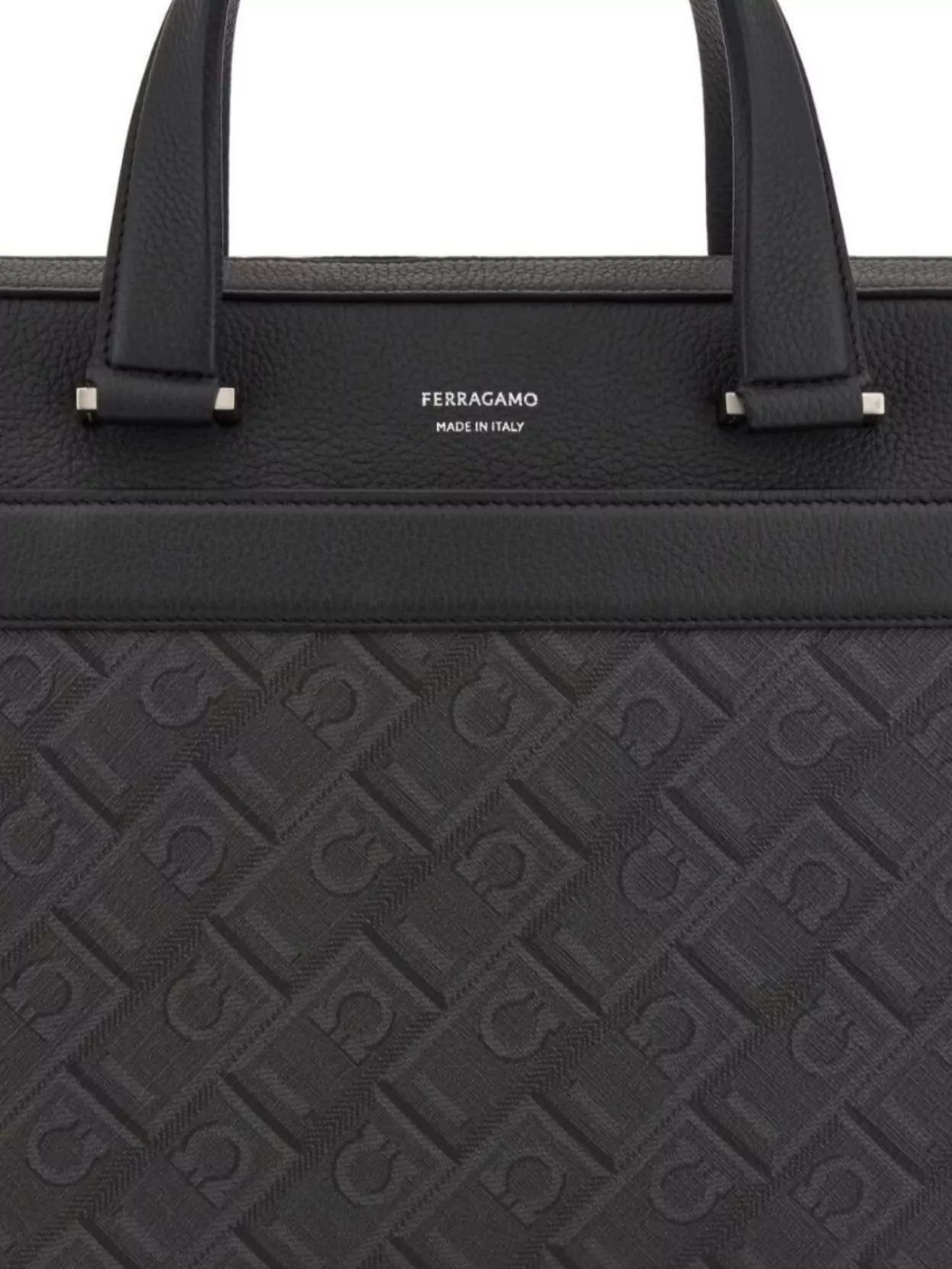 Ferragamo Laptop Bag With Adjustable Strap And Handles
