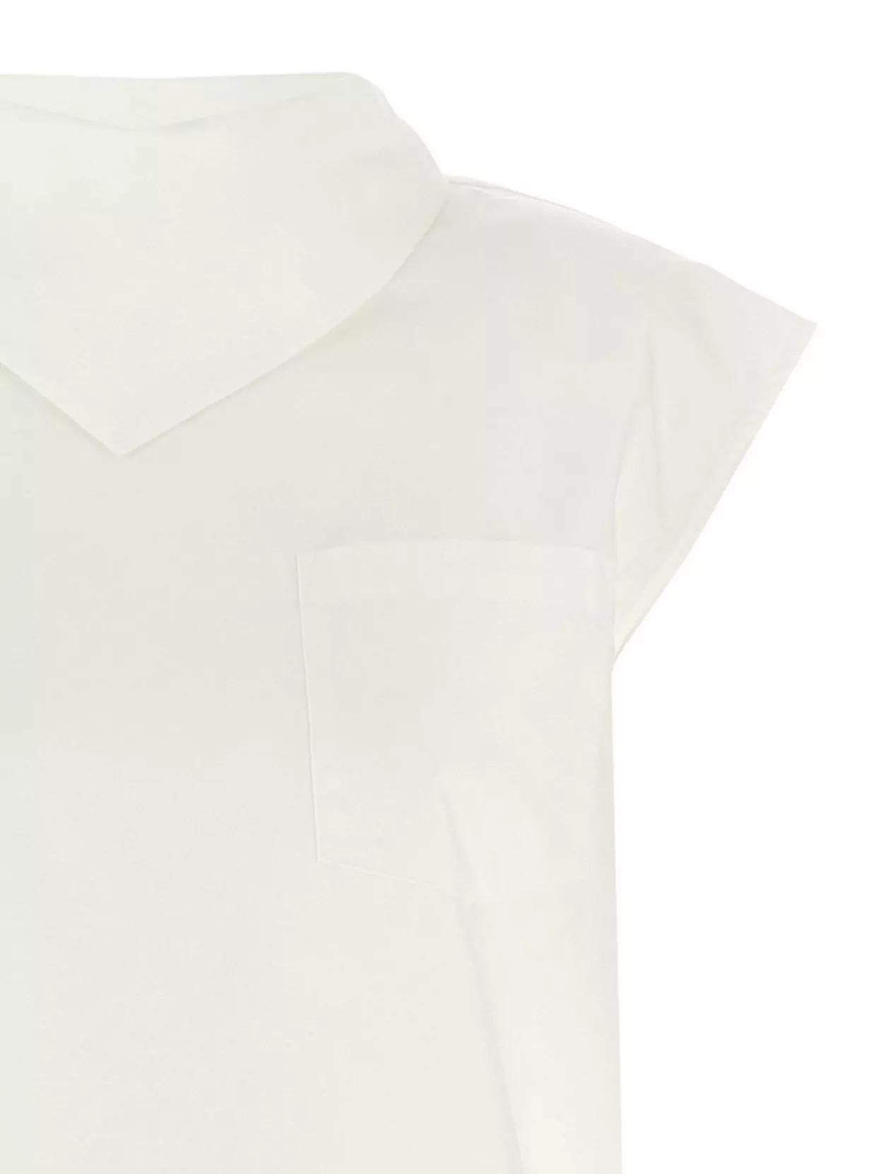 Fabiana Filippi Tie Back Top With Cap Sleeves And Front Pocket