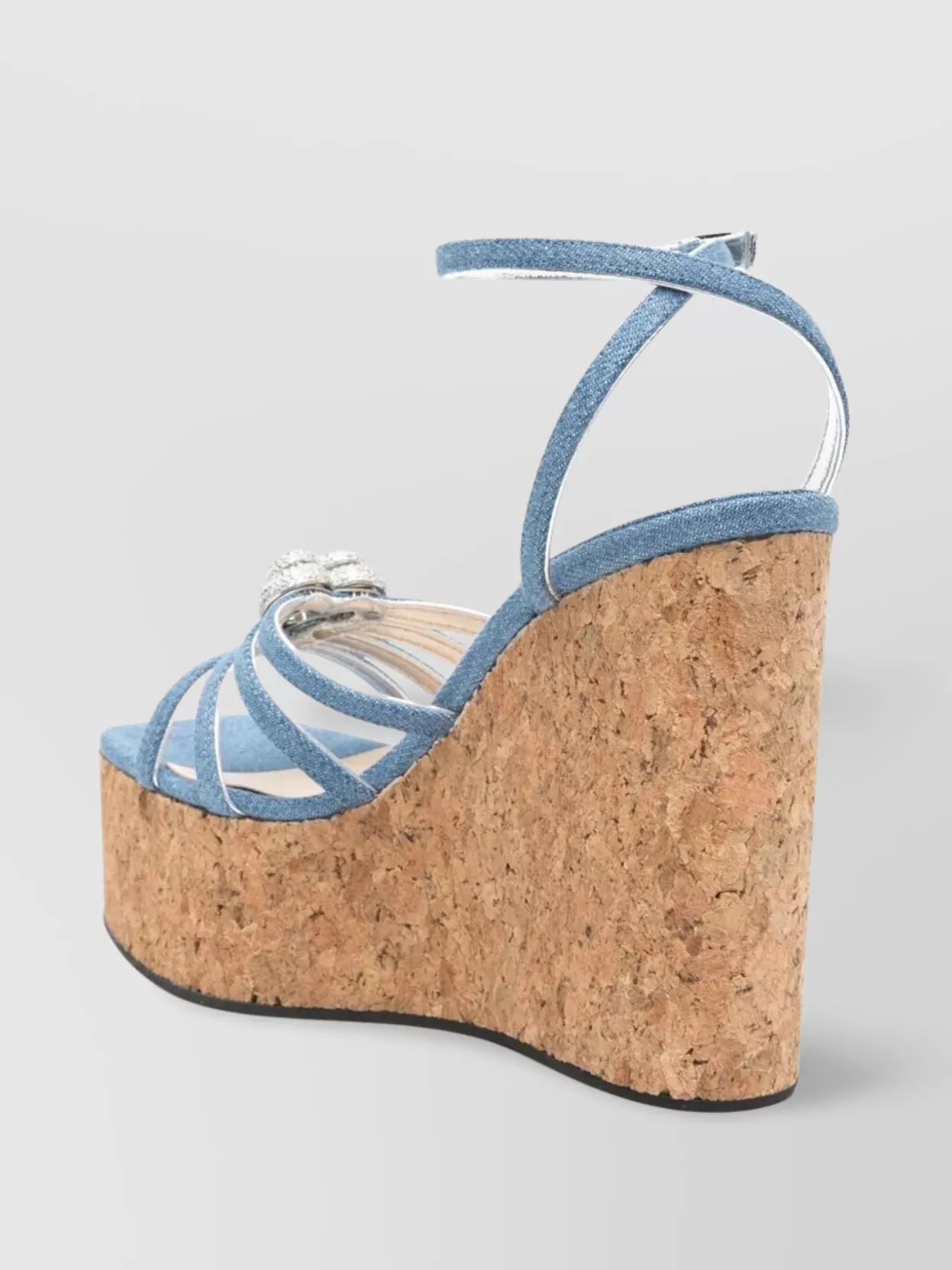 Mach&mach Double Heart Cork Wedge Sandals 120mm