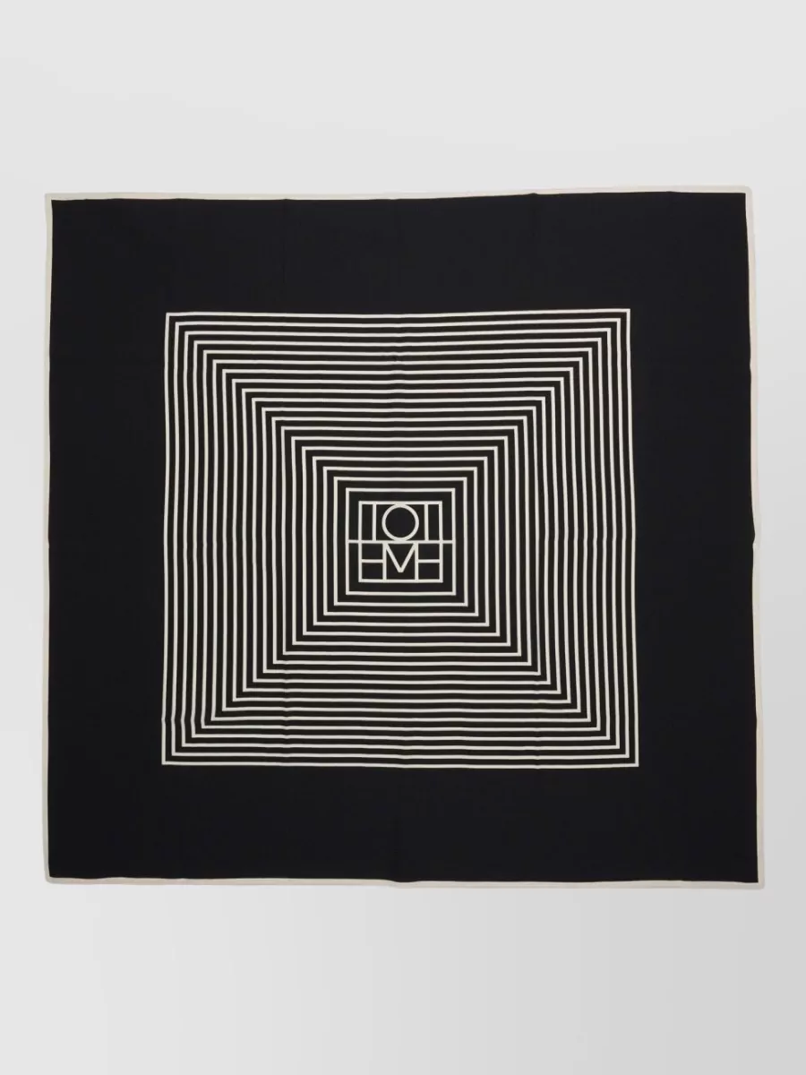 Totême silk monogram scarf
