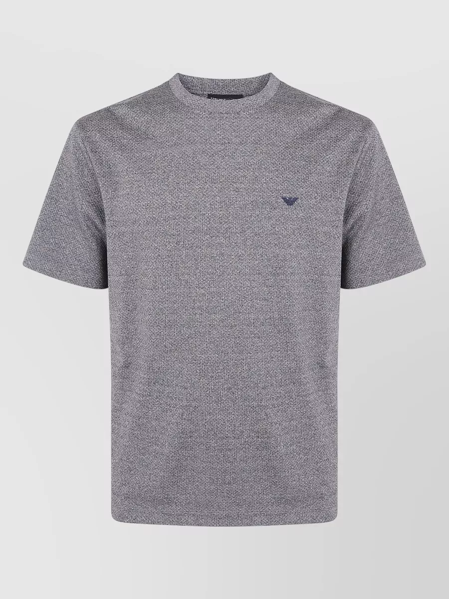 Emporio Armani cotton blend crew neck t shirt
