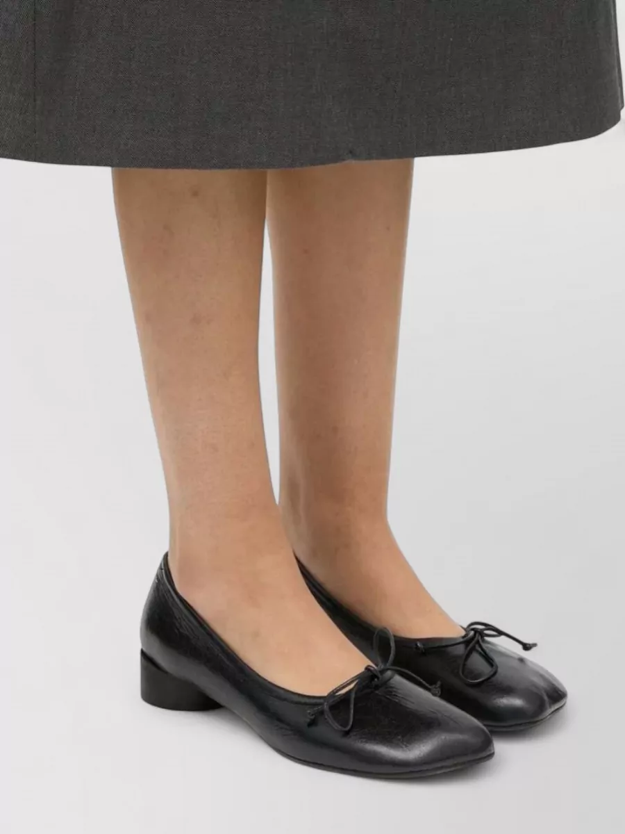 Mm6 Maison Margiela Leather Knotted Ballerina Shoes