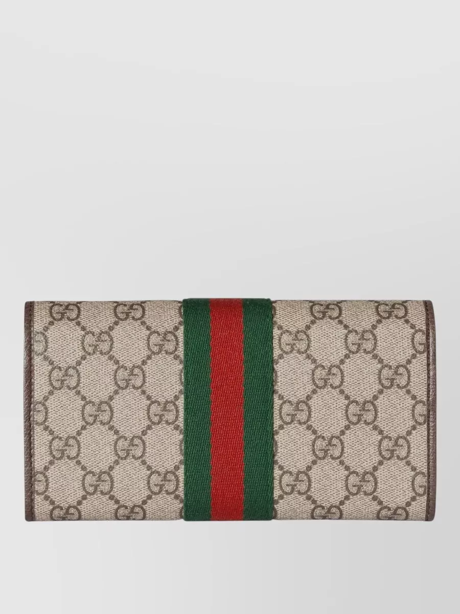 Gucci Canvas Logo-Print Wallet