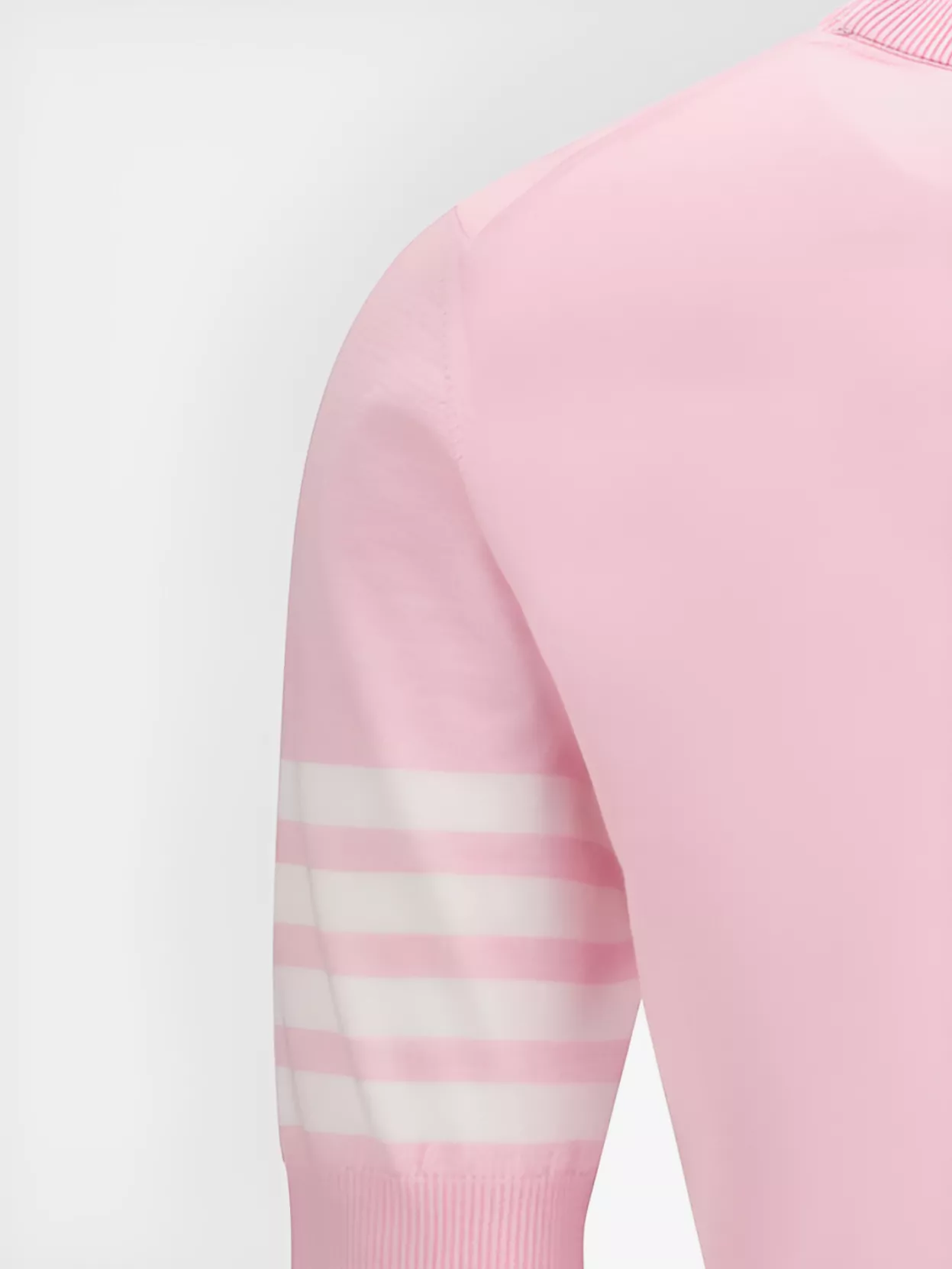 Thom Browne Knit t-shirt iconic bands | The Fashion Square