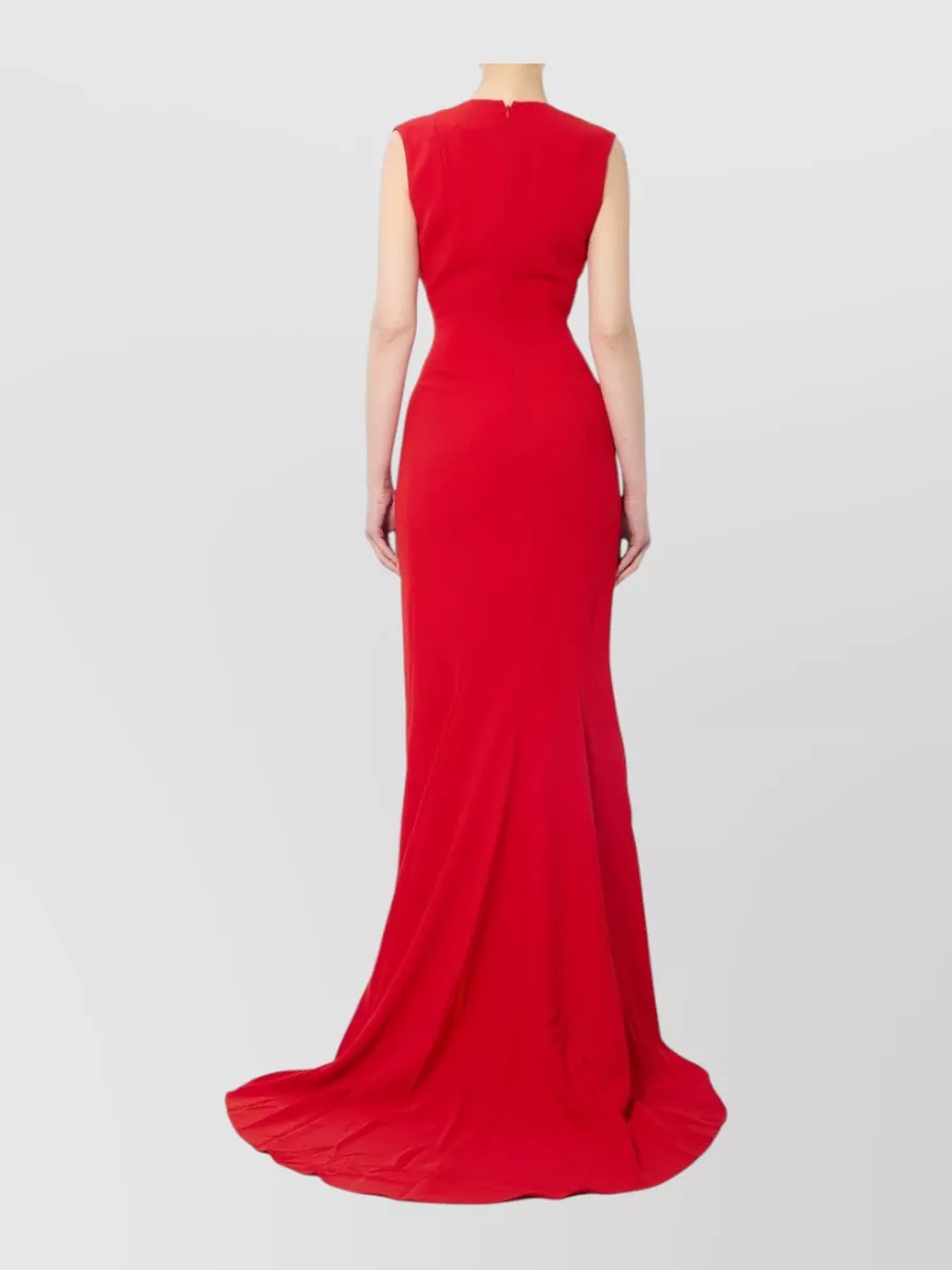 Solace London V-Neck Sleeveless Slim-Fit Maxi Gown