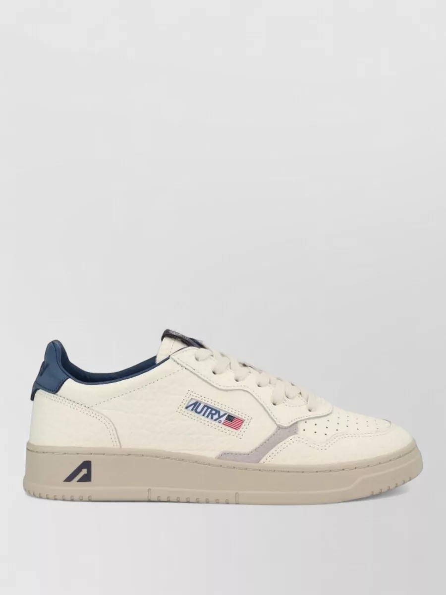 Autry Sneakers Contrast Heel Tab Perforated Toe Box
