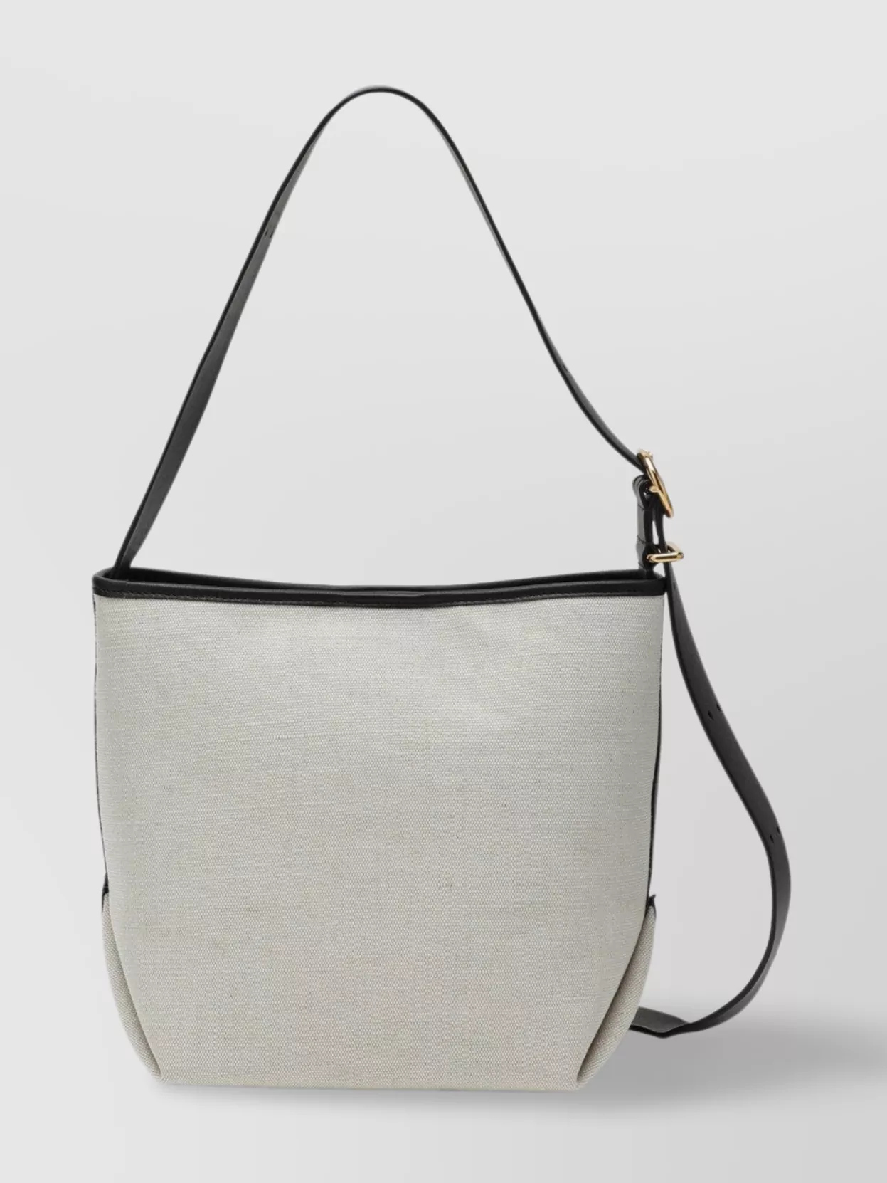 Jil Sander Canvas Tote Bag With Adjustable Strap And Contrast Trim