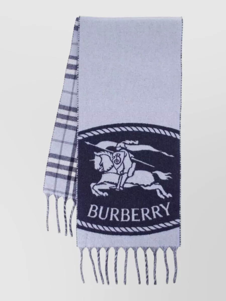 Burberry cashmere checked scarf