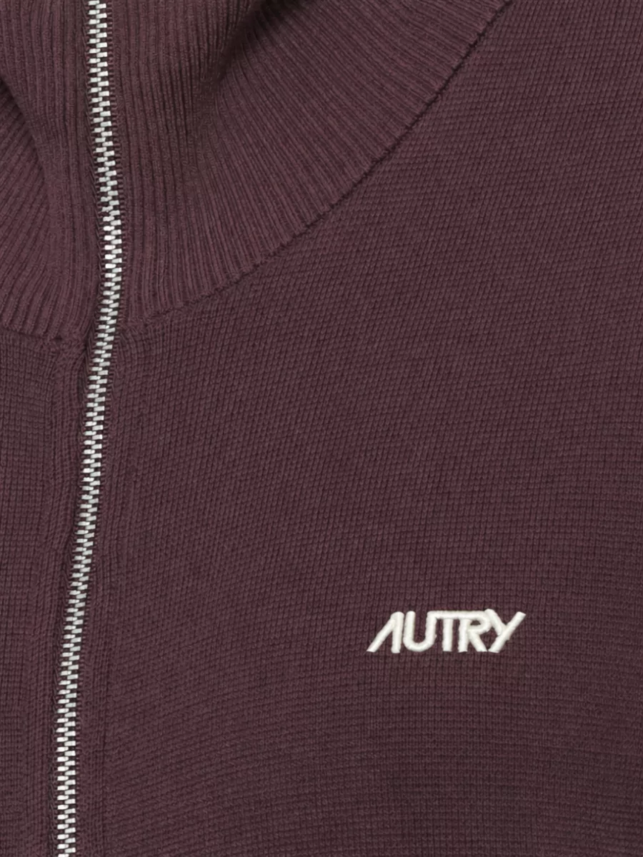 Autry High Neck Zip Sweatshirt