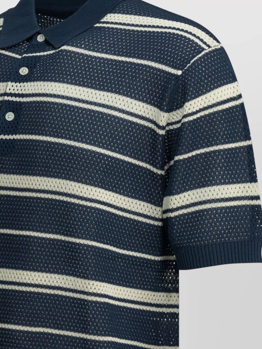 Beams Plus Striped Polo Shirt