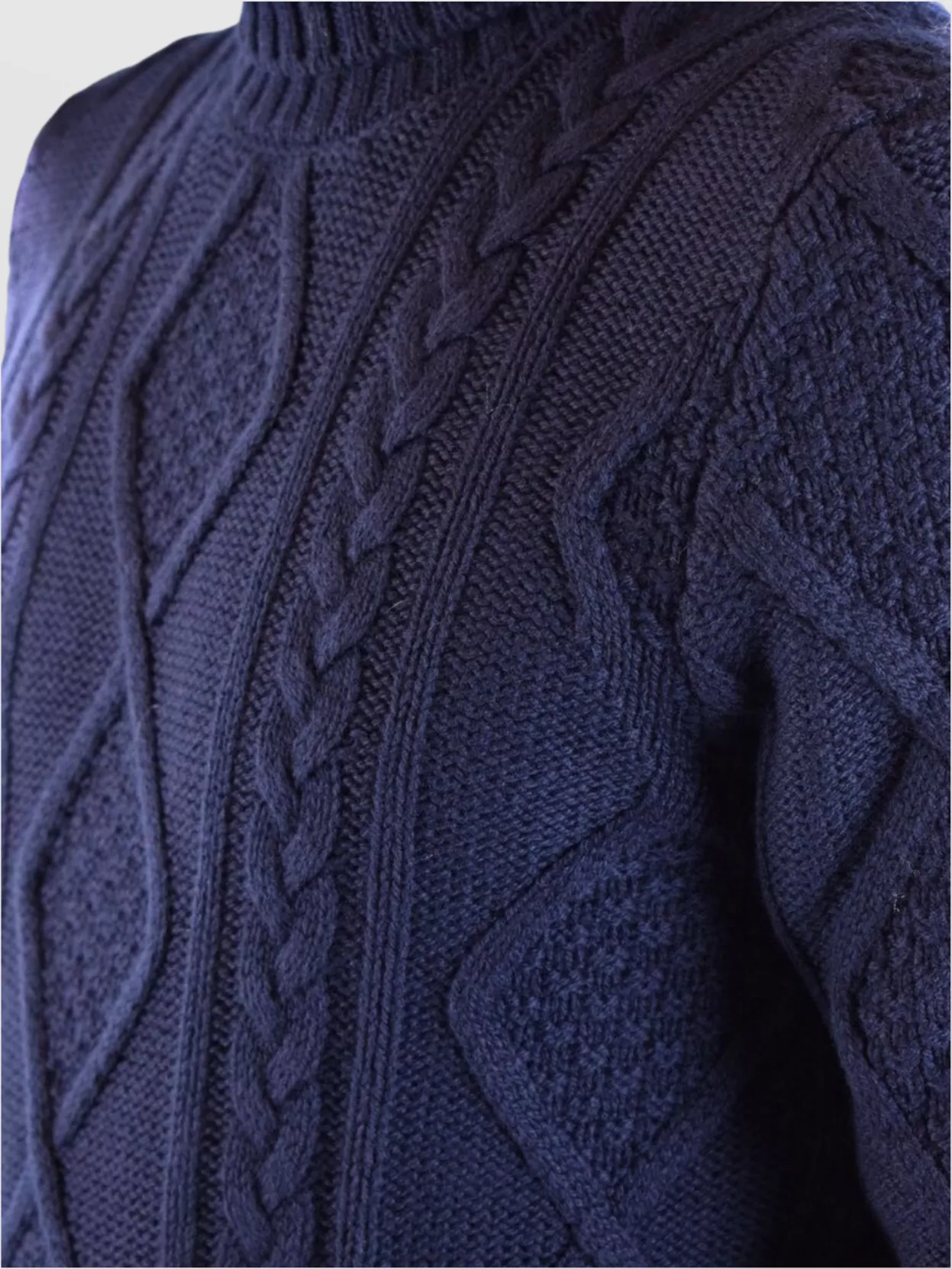 Tagliatore Cable Knit High Neck Sweaters