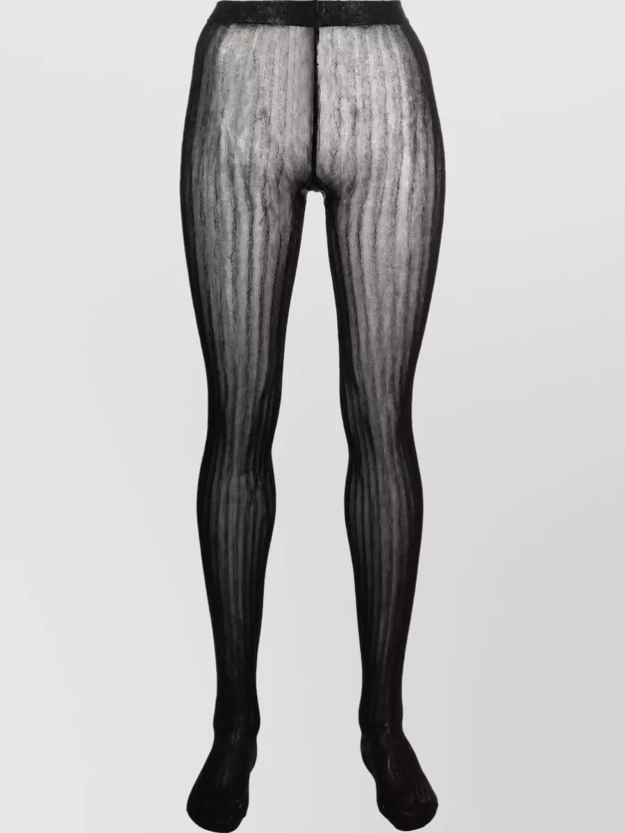 Prada metallic fiber leggings