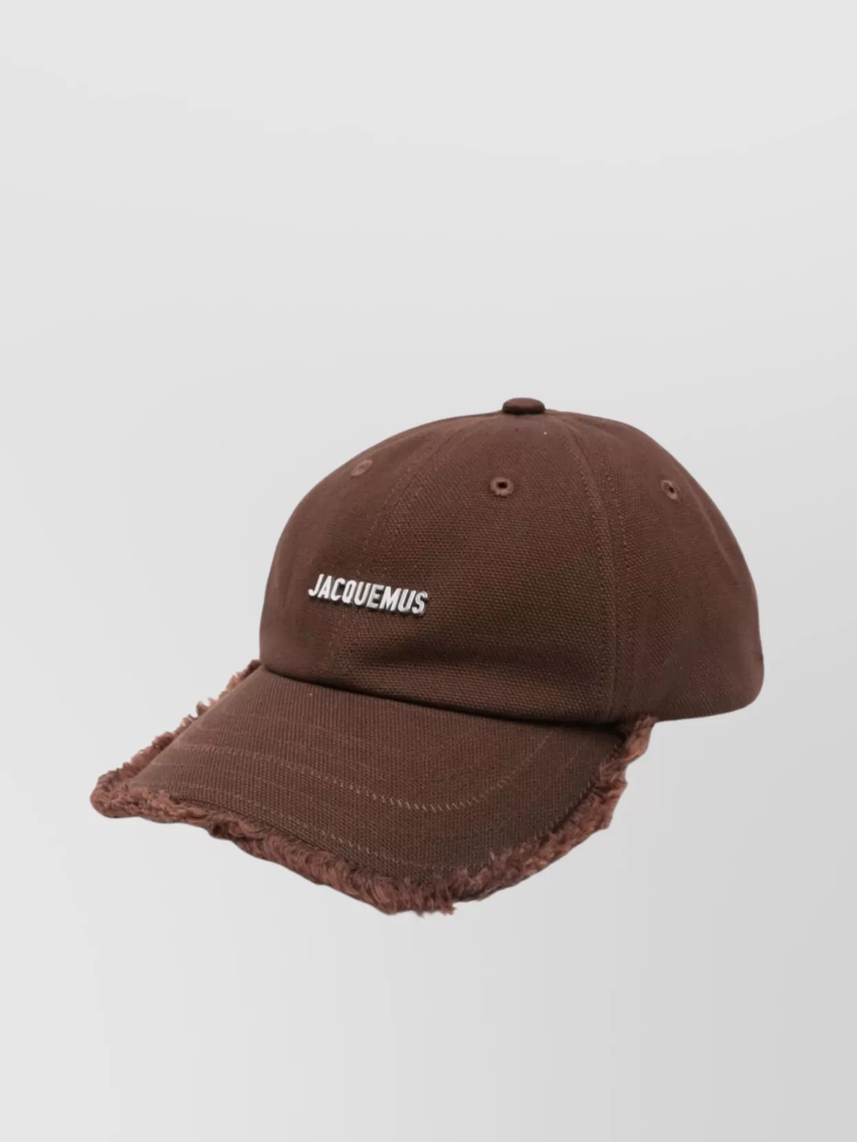 Jacquemus Adjustable Strap Cotton Cap Frayed Edge