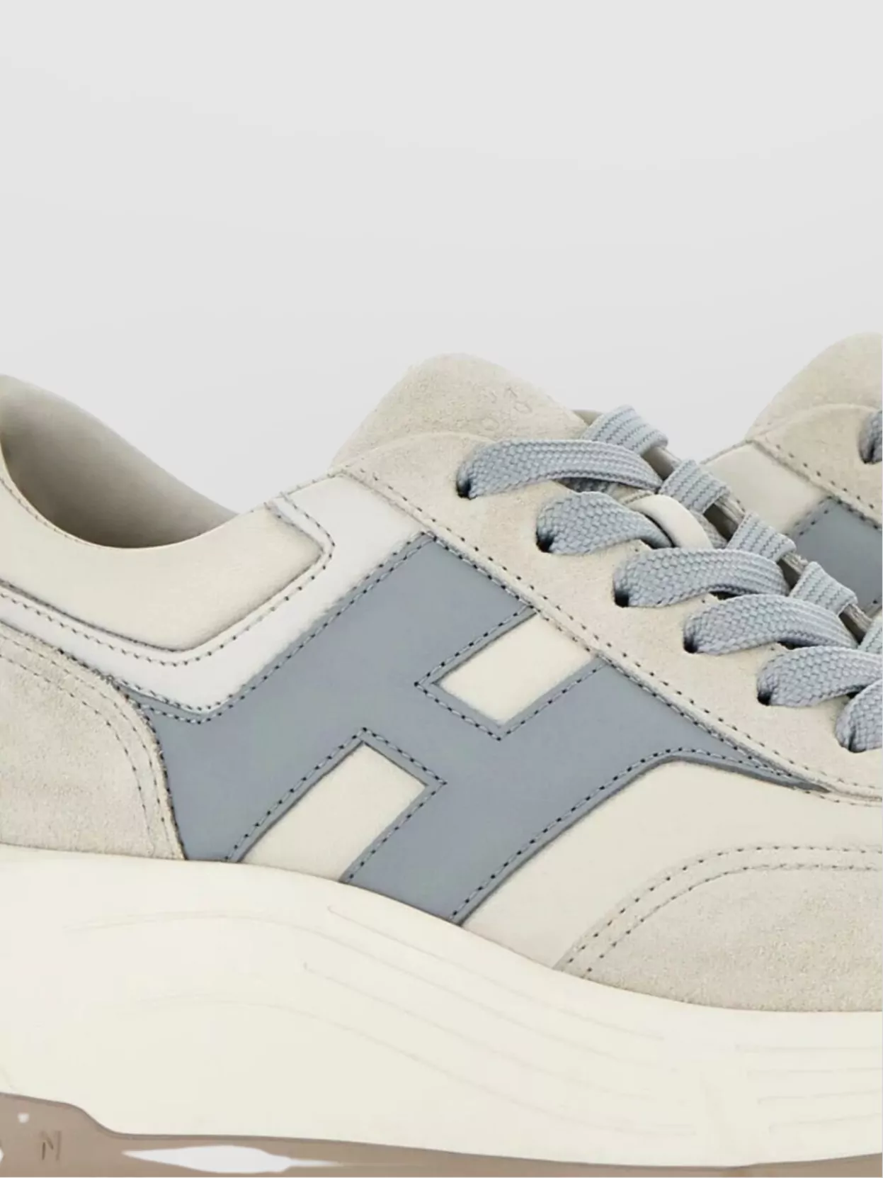 Hogan Contemporary Sneakers With Round Toe Design
