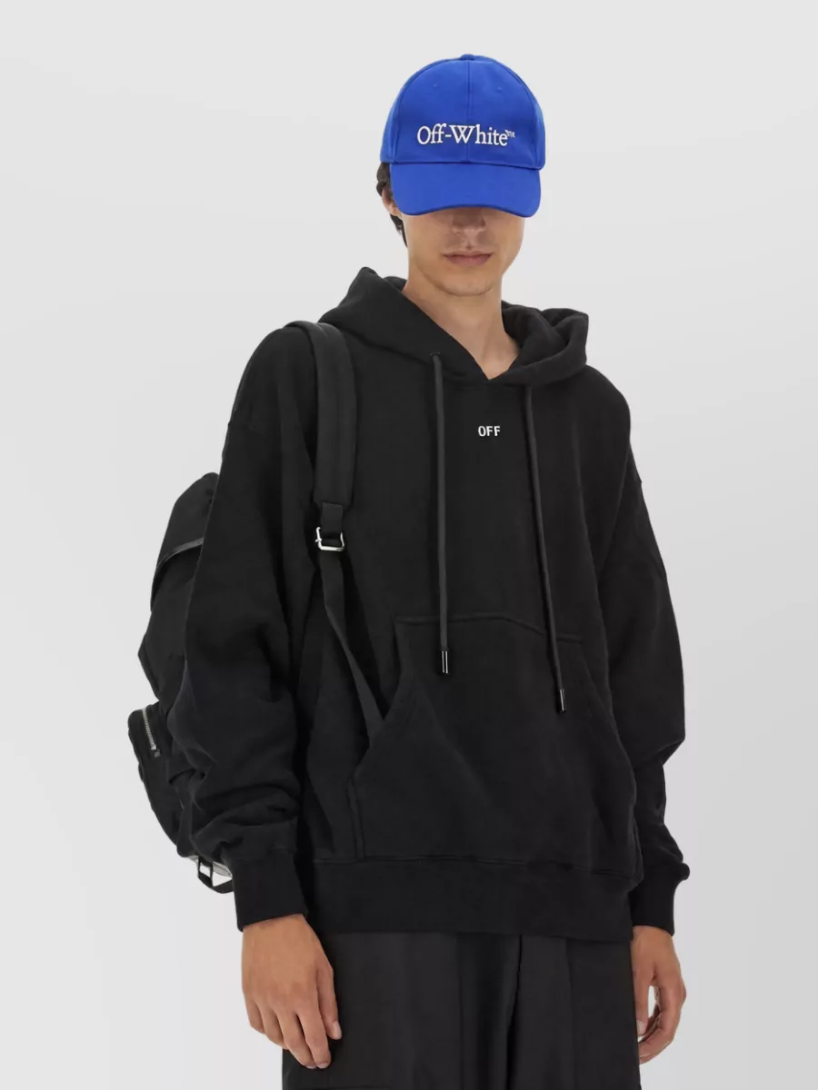 Off-White Cotton Logo Hoodie
