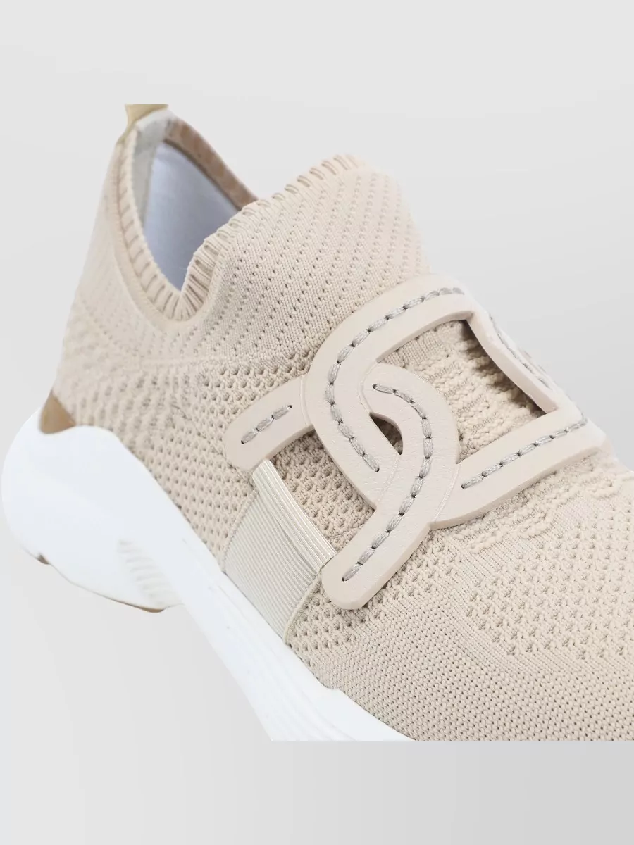 Tod's Knit Sneakers Pull Tab Rubber Sole
